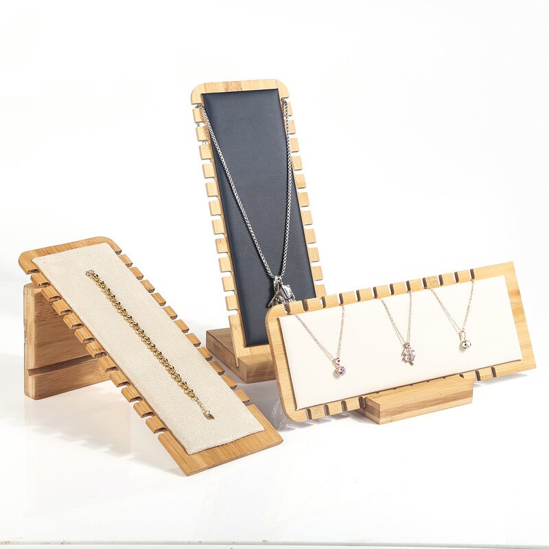Wooden Necklace Display Stand Holder