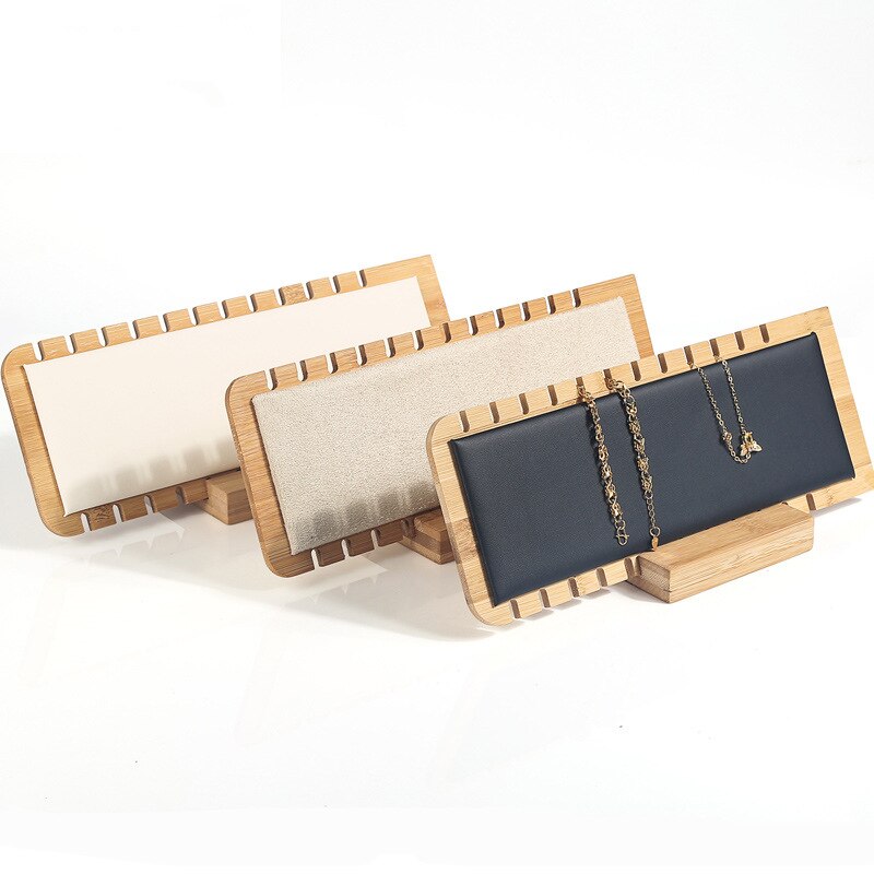 Wooden Necklace Display Stand Holder