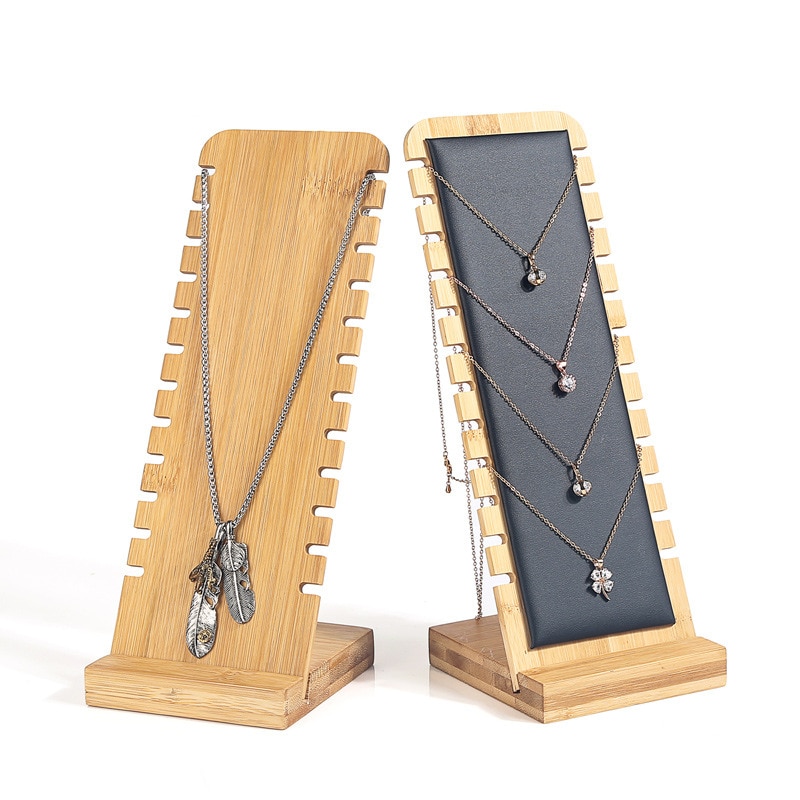 Wooden Necklace Display Stand Holder
