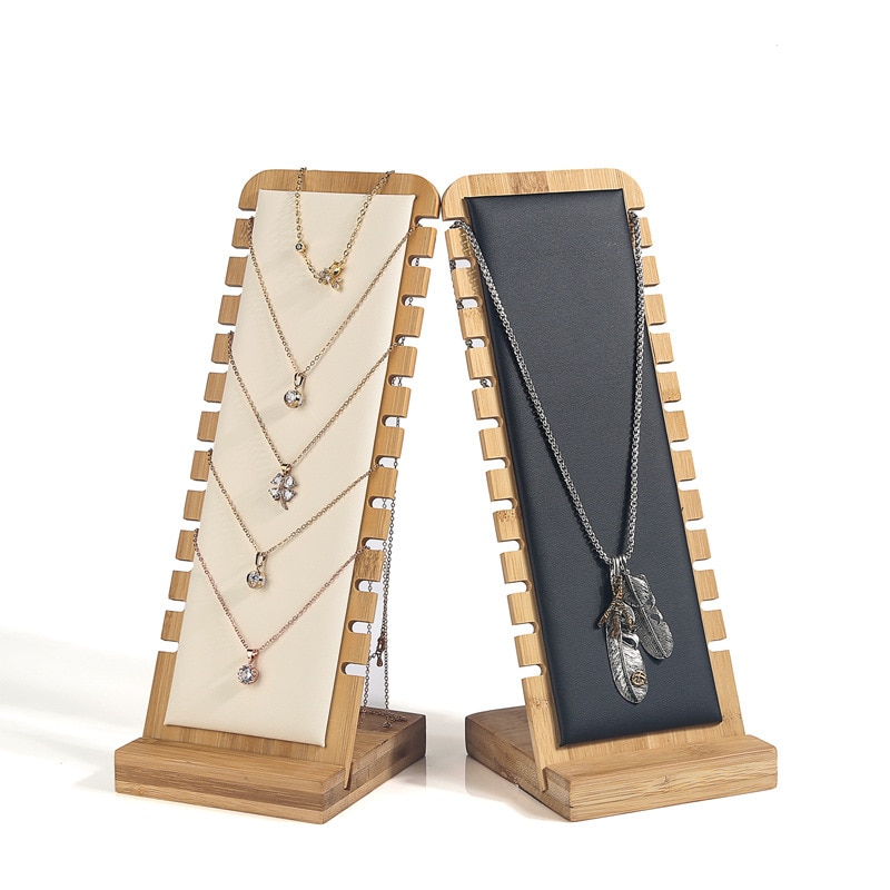Wooden Necklace Display Stand Holder