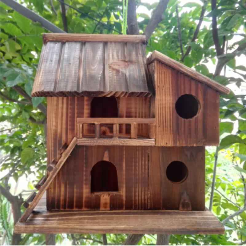 Wooden Outdoor Bird House Wooden Outdoor Bird House