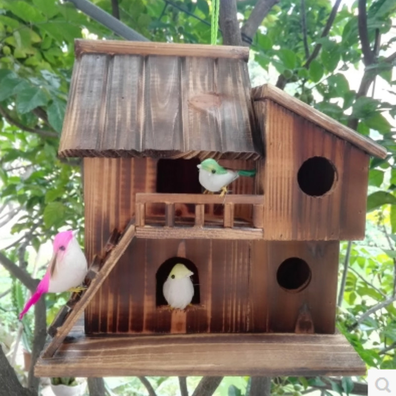 Wooden Outdoor Bird House Wooden Outdoor Bird House