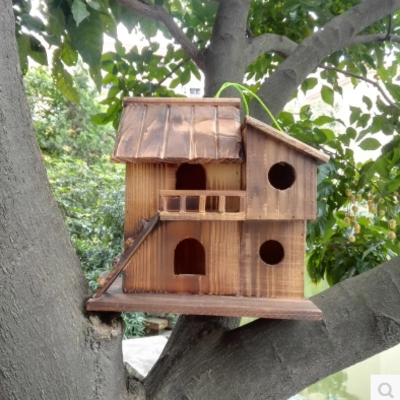 Wooden Outdoor Bird House Wooden Outdoor Bird House