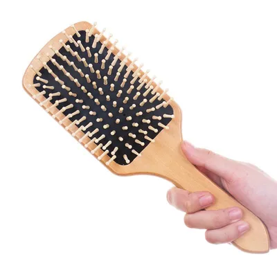 Wooden Paddle Hair Brush Scalp Massager Wooden Paddle Hair Brush Scalp Massager