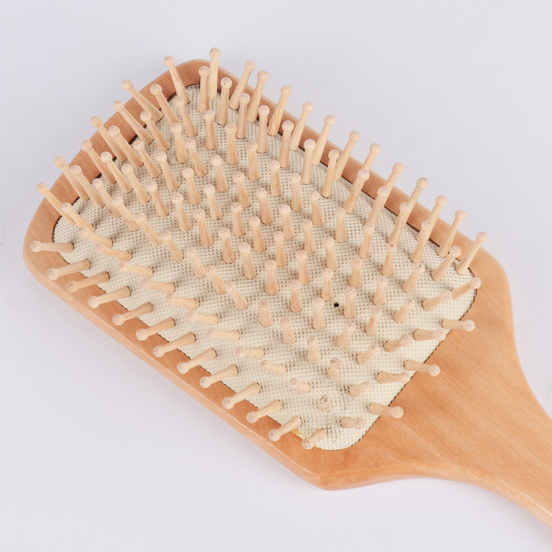 Wooden Paddle Hair Brush Scalp Massager Wooden Paddle Hair Brush Scalp Massager