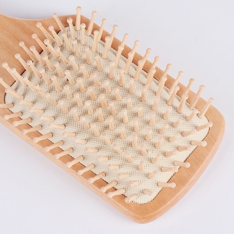 Wooden Paddle Hair Brush Scalp Massager Wooden Paddle Hair Brush Scalp Massager