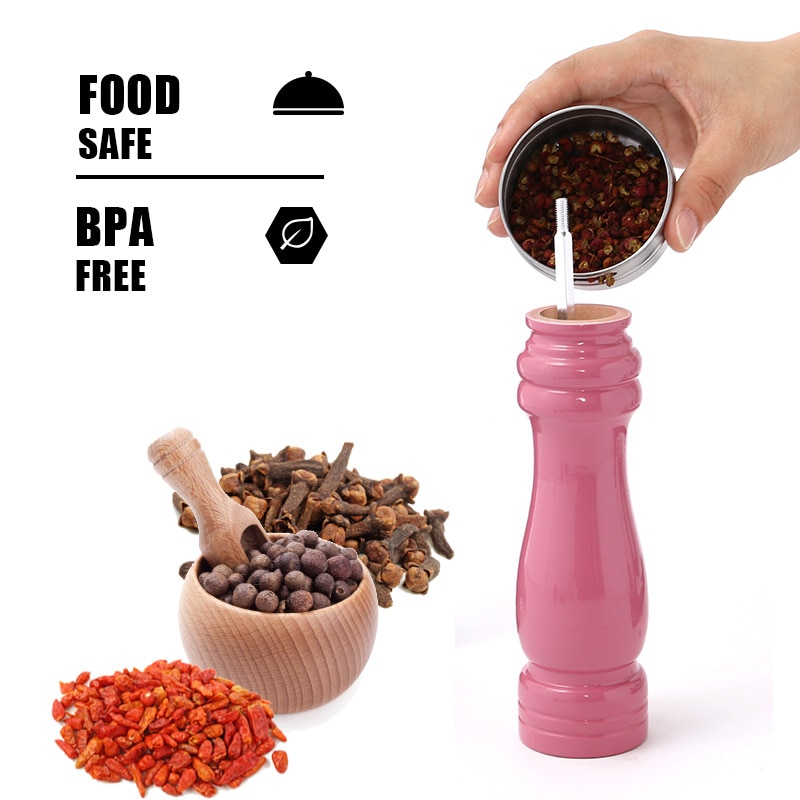 Wooden Pepper Mill Adjustable Grinder Wooden Pepper Mill Adjustable Grinder