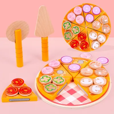 Wooden Pizza Toy for Kids