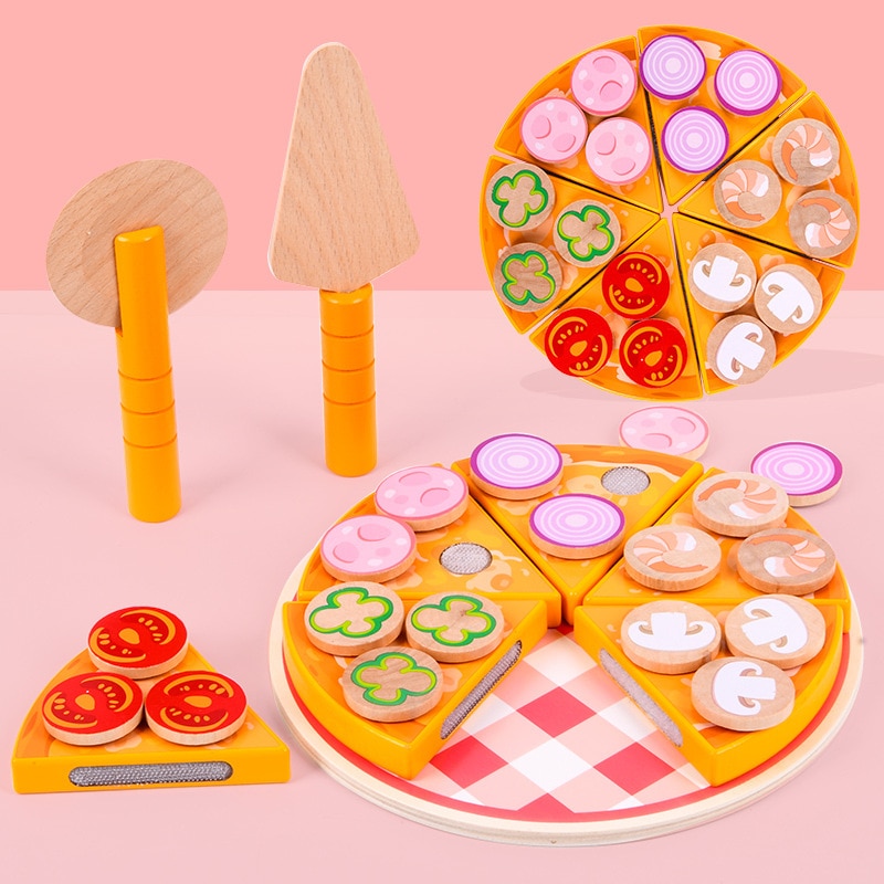 Wooden Pizza Toy for Kids