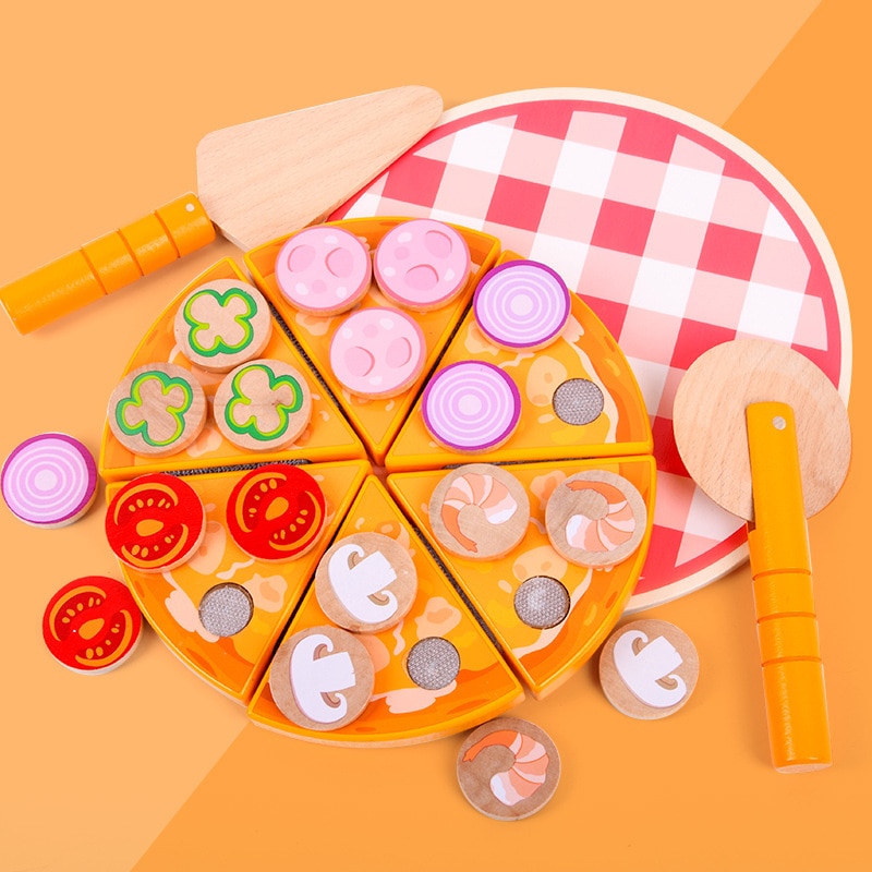 Wooden Pizza Toy for Kids