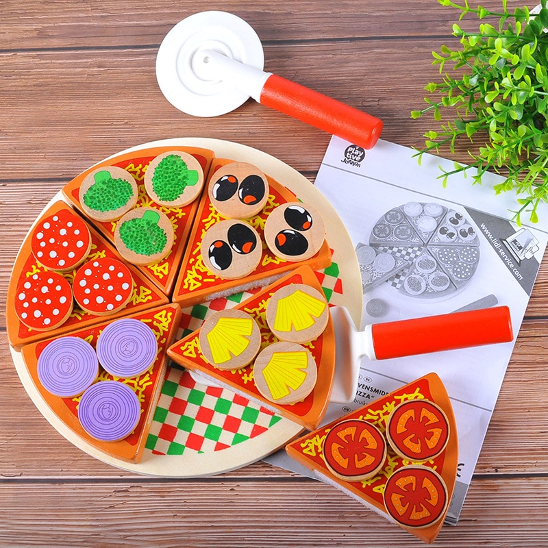 Wooden Pizza Toy for Kids