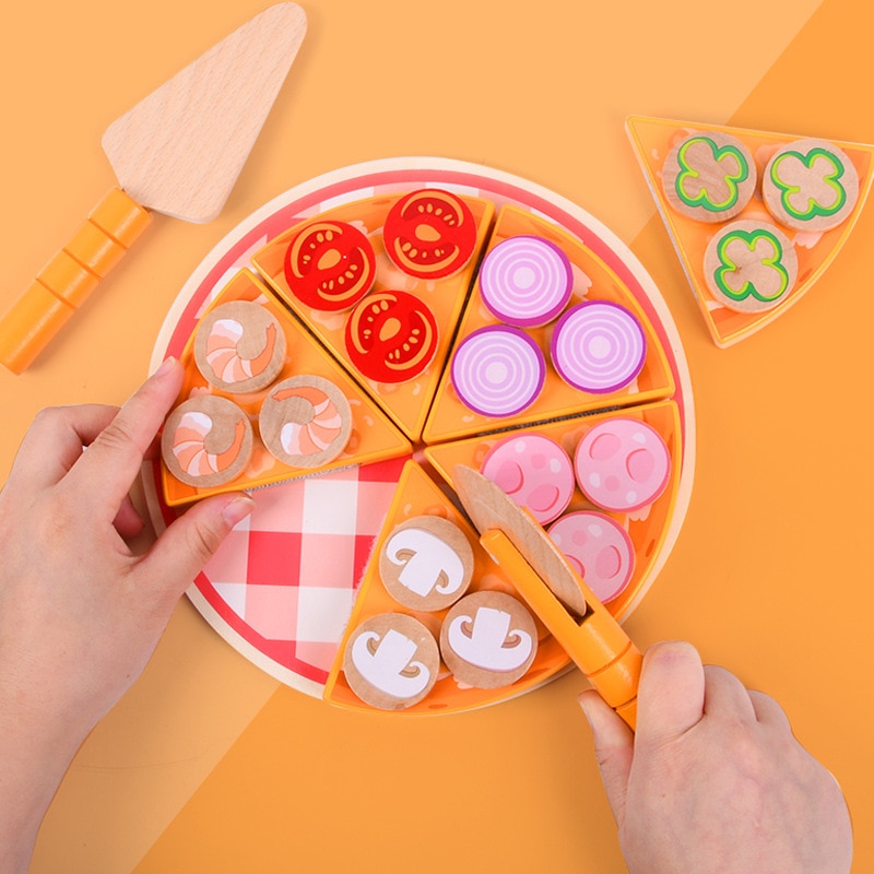 Wooden Pizza Toy for Kids