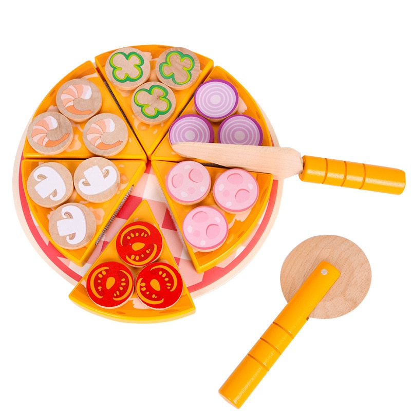 Wooden Pizza Toy for Kids