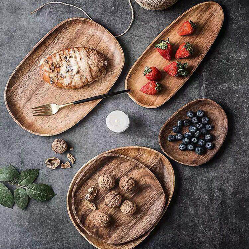 Wooden Plates Serving Tray Tablewares Wooden Plates Serving Tray Tablewares