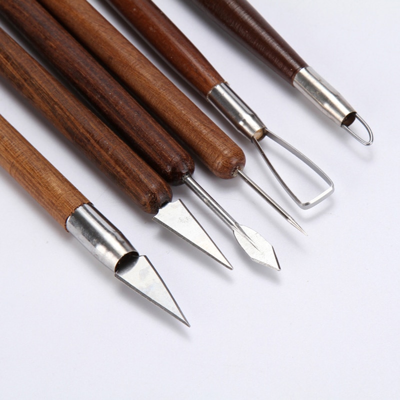 Wooden Polymer Clay Sculpting Tools (6pcs) Wooden Polymer Clay Sculpting Tools (6pcs)