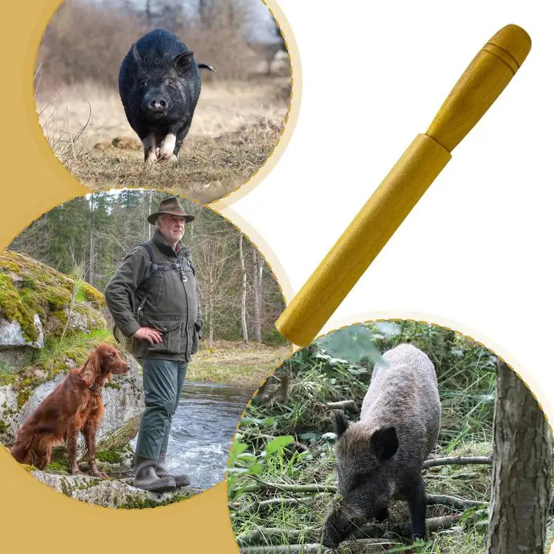 Wooden Portable Imitation Sound Hog Call Tool Outdoor log wild boar whistle to attract wild boars Attract wild boar