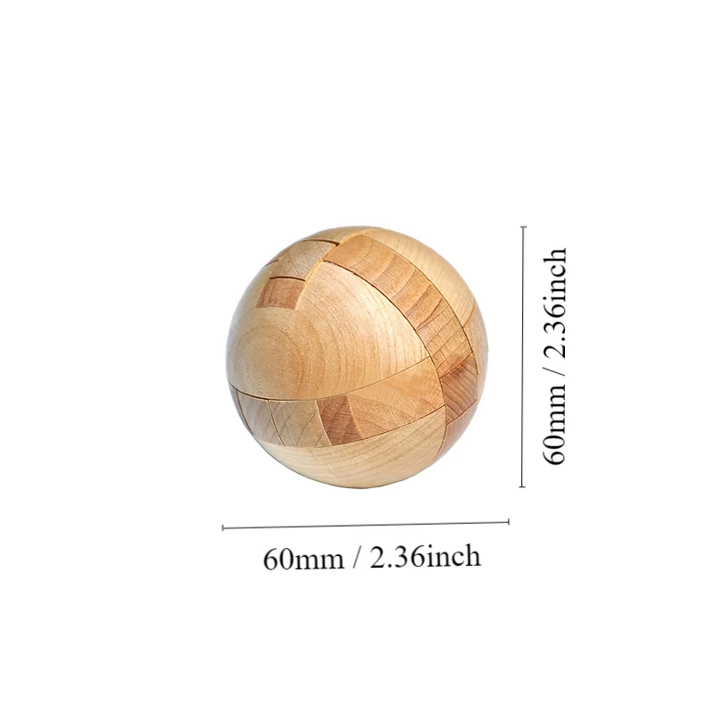 Wooden Puzzle, Magic Ball Brain Teaser Toy, Intelligence Game, Ball Puzzle Halloween, Christmas, Thanksgiving Day Gift Wooden Puzzle, Magic Ball Brain Teaser Toy, Intelligence Game, Ball Puzzle Halloween, Christmas, Thanksgiving Day Gift