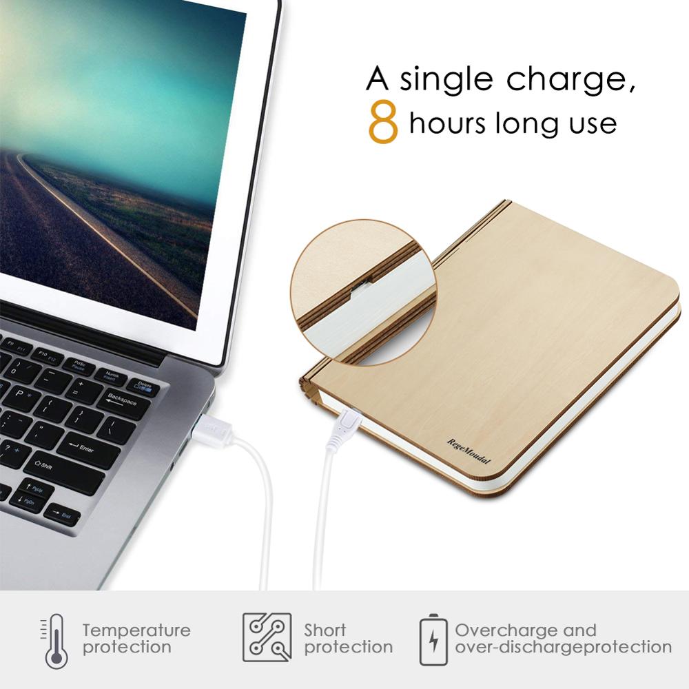 Wooden Rechargeable Book Night Light Wooden Rechargeable Book Night Light