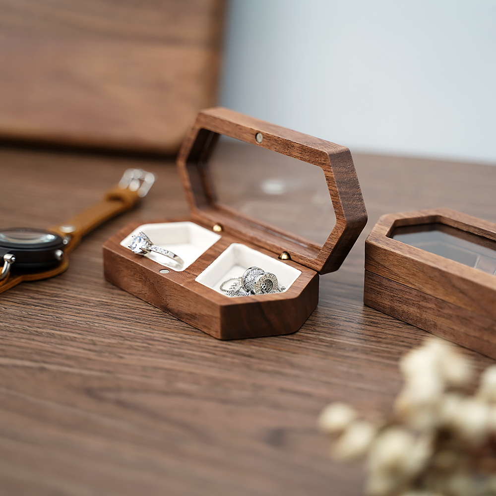Wooden Ring Holder for Wedding