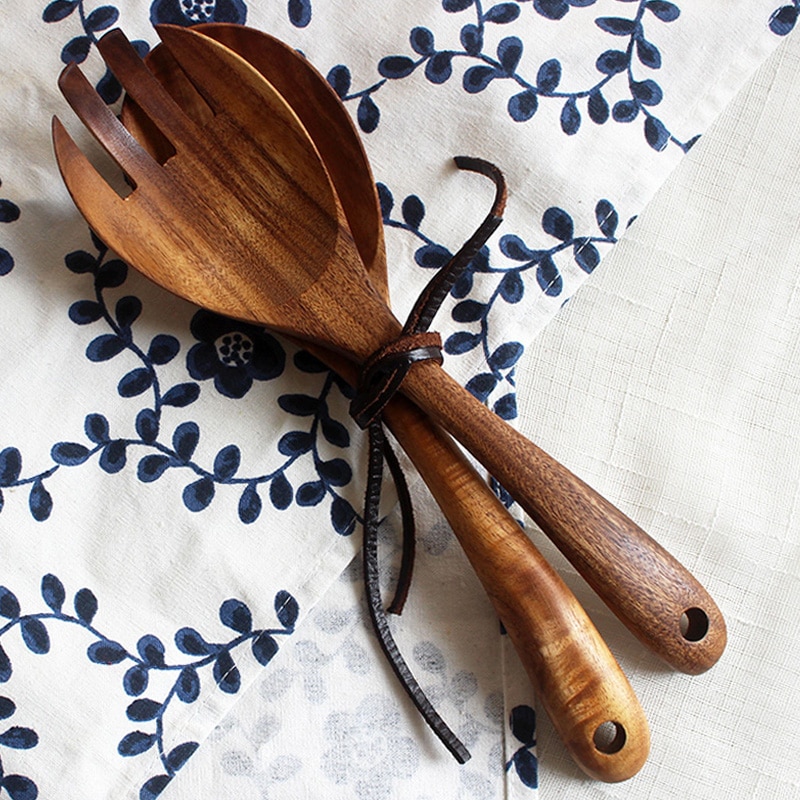 Wooden Salad Servers Set (2pcs) Wooden Salad Servers Set (2pcs)