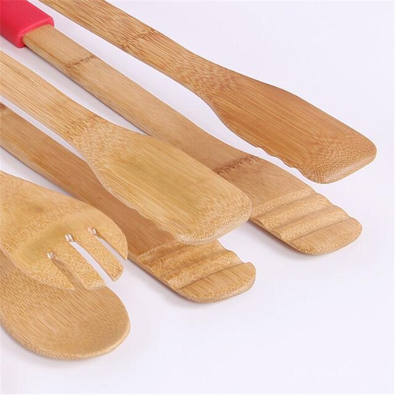 Wooden Salad Tongs Silicone Handle Wooden Salad Tongs Silicone Handle