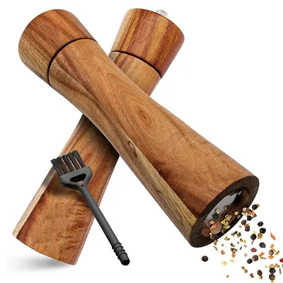 Wooden Salt and Pepper Grinders (2 pcs) Wooden Salt and Pepper Grinders (2 pcs)