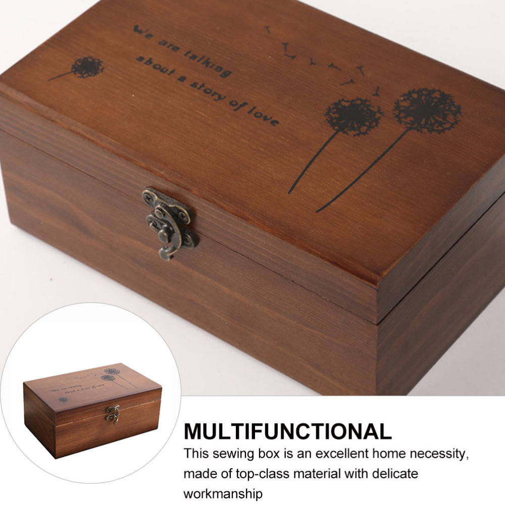 Wooden Sewing Box Storage Container Wooden Sewing Box Storage Container