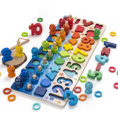 Wooden Shape Sorter Educational Toy Wooden Shape Sorter Educational Toy