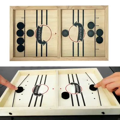 Wooden Sling Hockey Board Game