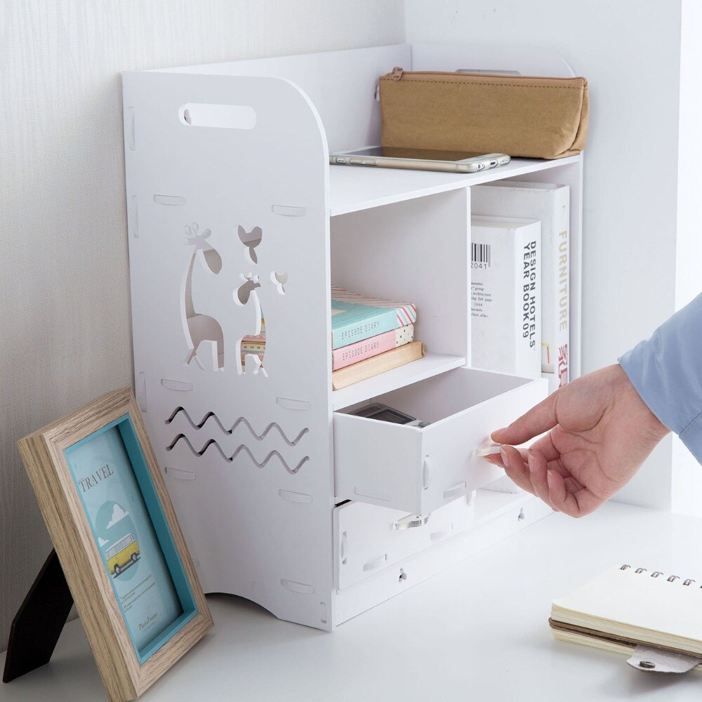 Wooden Small Desktop Shelf Wooden Small Desktop Shelf