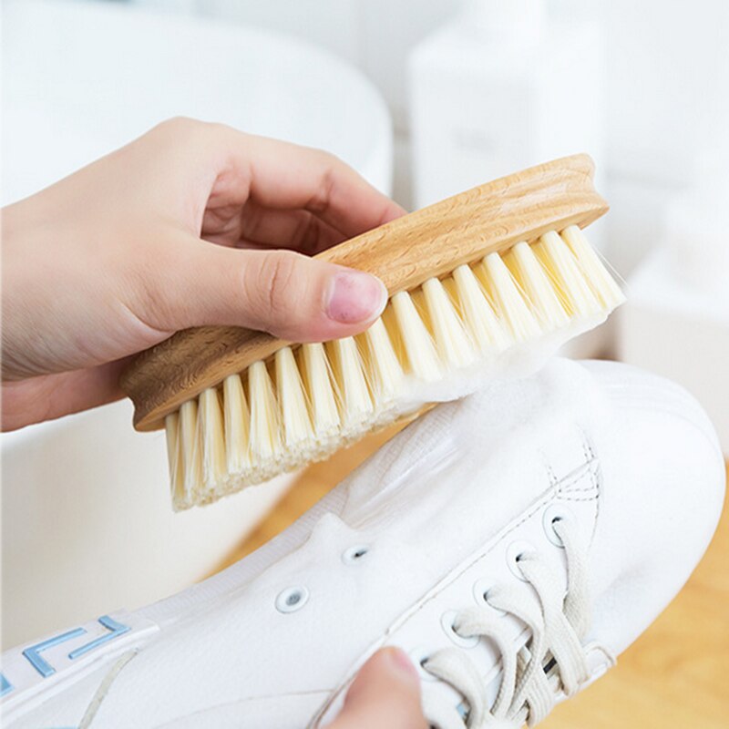 Wooden Soft Bristle Clothes Washing Brush