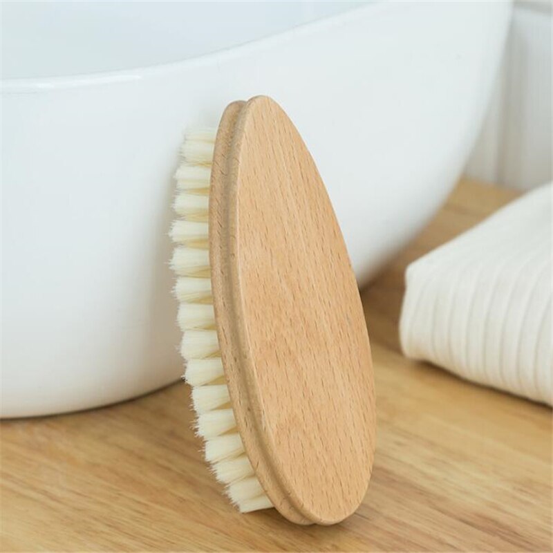 Wooden Soft Bristle Clothes Washing Brush