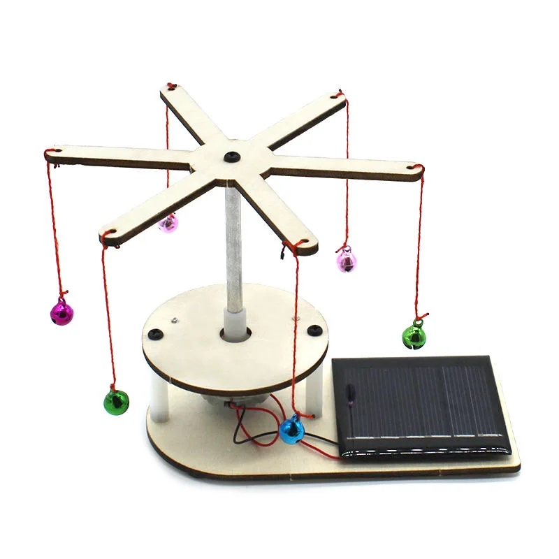 Wooden Solar Energy Conversion Model Kids Science Toy Technology Physics Kit Learning Educational Toys for Children
