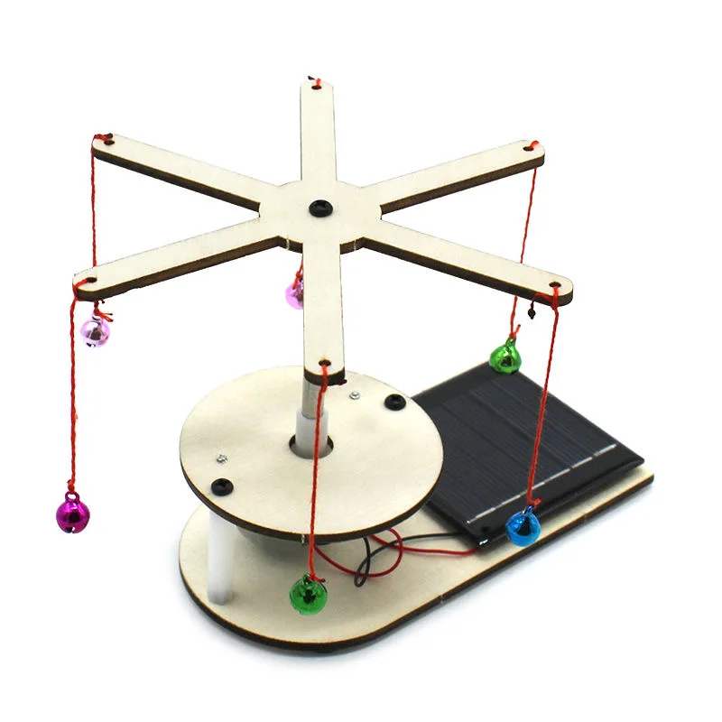 Wooden Solar Energy Conversion Model Kids Science Toy Technology Physics Kit Learning Educational Toys for Children