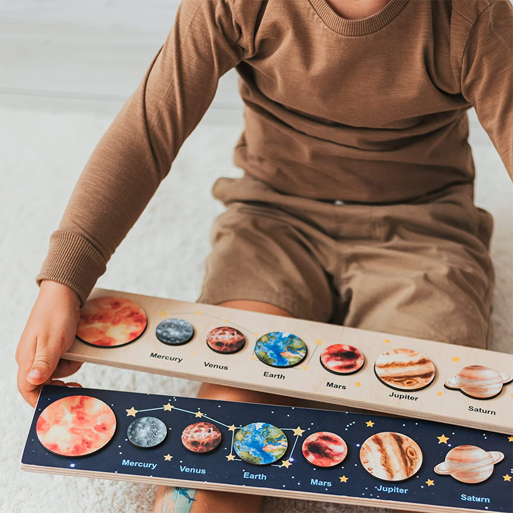 Wooden Solar System Puzzle Wooden Solar System Puzzle