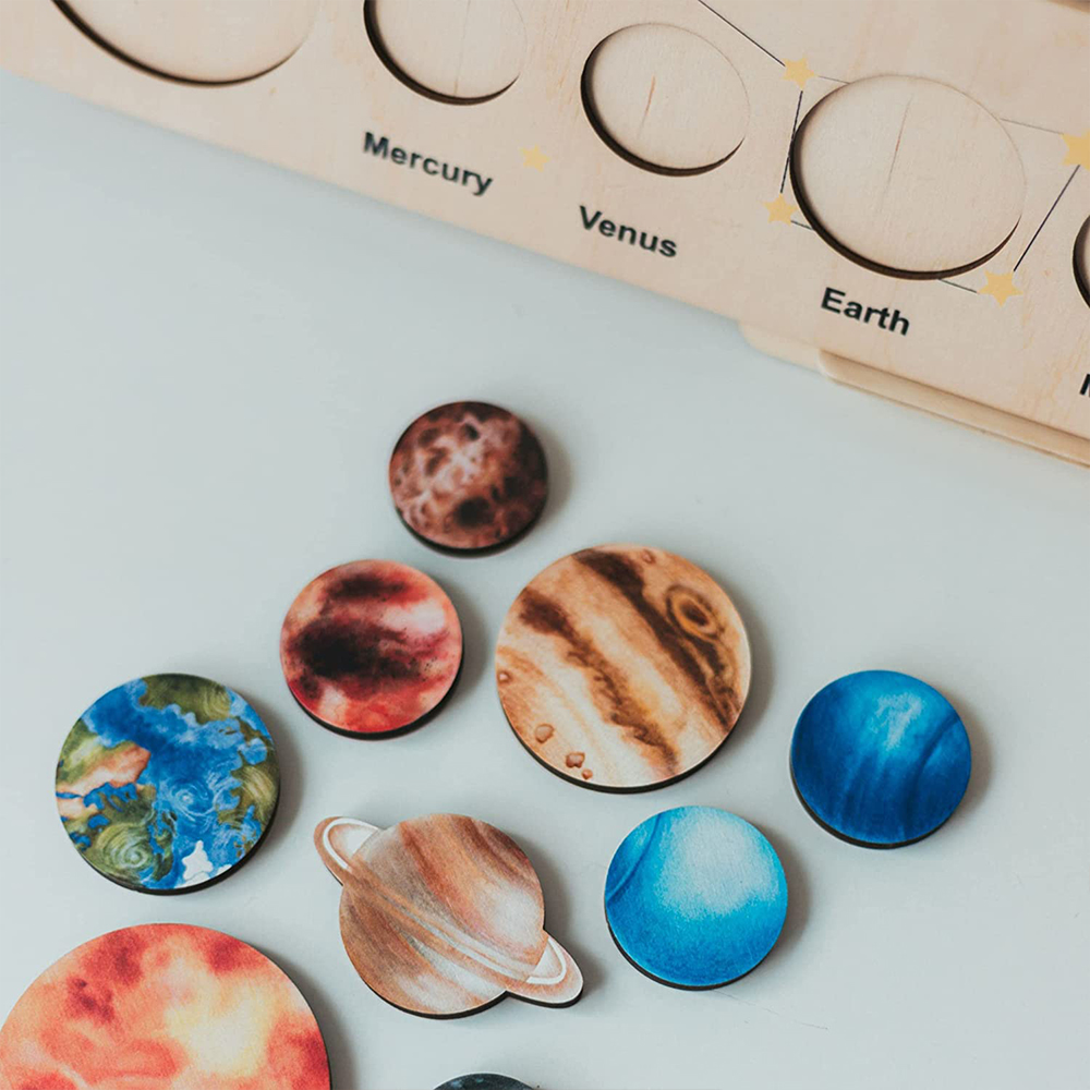 Wooden Solar System Puzzle Wooden Solar System Puzzle