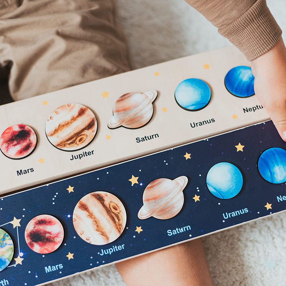 Wooden Solar System Puzzle Wooden Solar System Puzzle