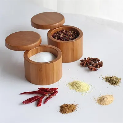 Wooden Spice Rack Bamboo Container Wooden Spice Rack Bamboo Container