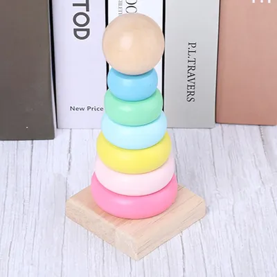 Wooden Stacking Rings Toy Wooden Stacking Rings Toy