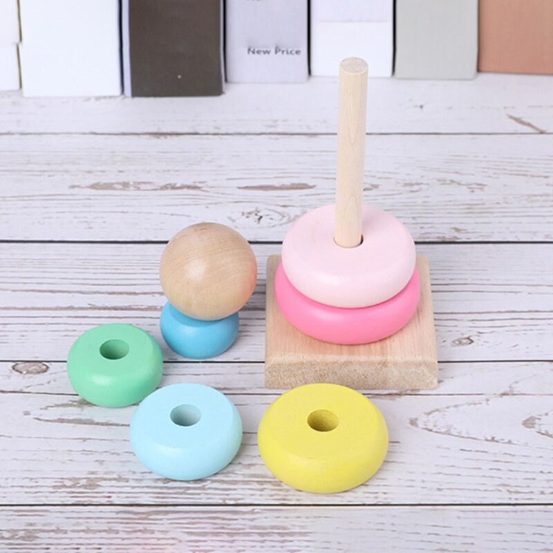 Wooden Stacking Rings Toy Wooden Stacking Rings Toy