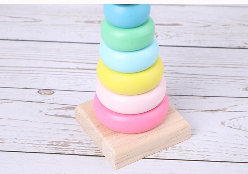 Wooden Stacking Rings Toy Wooden Stacking Rings Toy