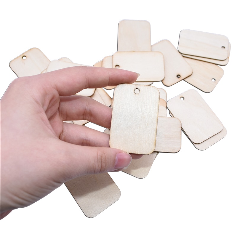 Wooden Tags Blank Labels (50pcs) Wooden Tags Blank Labels (50pcs)