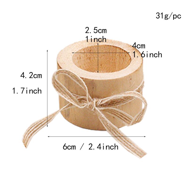 Wooden Tealight Candle Holders Set (3pcs) Wooden Tealight Candle Holders Set (3pcs)