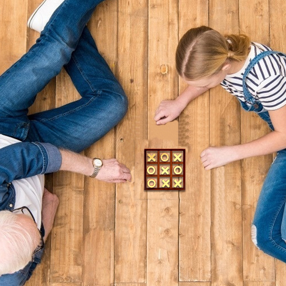 Wooden Tic Tac Toe Board Game Set Wooden Tic Tac Toe Board Game Set