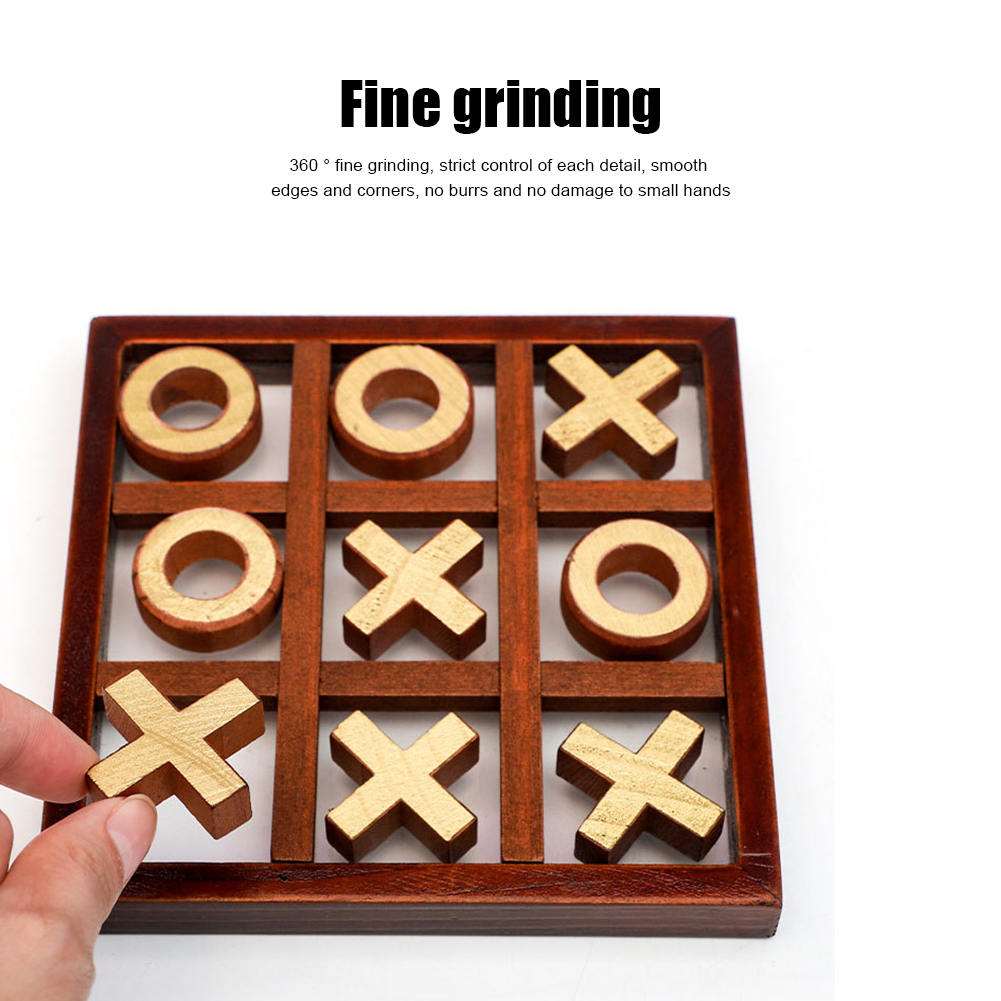 Wooden Tic Tac Toe Board Game Set Wooden Tic Tac Toe Board Game Set