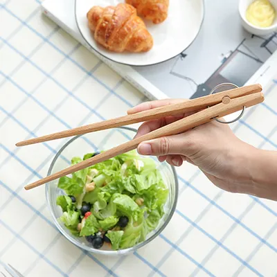 Wooden Tongs Kitchen Cooking Tool Wooden Tongs Kitchen Cooking Tool