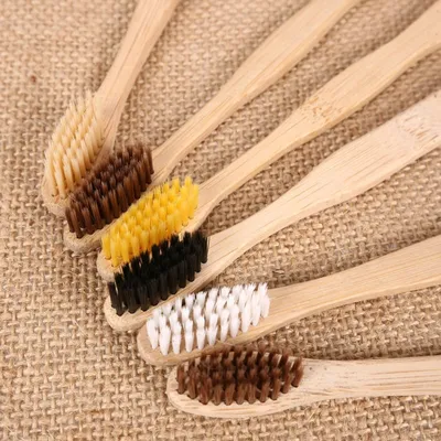 Wooden Toothbrush Bamboo Soft Bristle (10 pieces) Wooden Toothbrush Bamboo Soft Bristle (10 pieces)