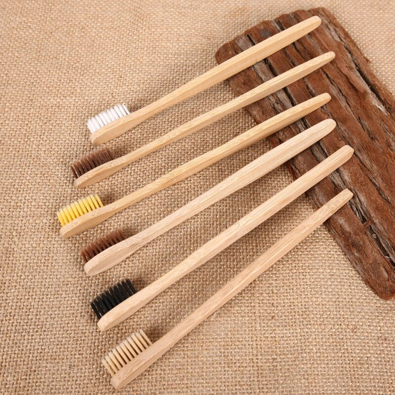 Wooden Toothbrush Bamboo Soft Bristle (10 pieces) Wooden Toothbrush Bamboo Soft Bristle (10 pieces)
