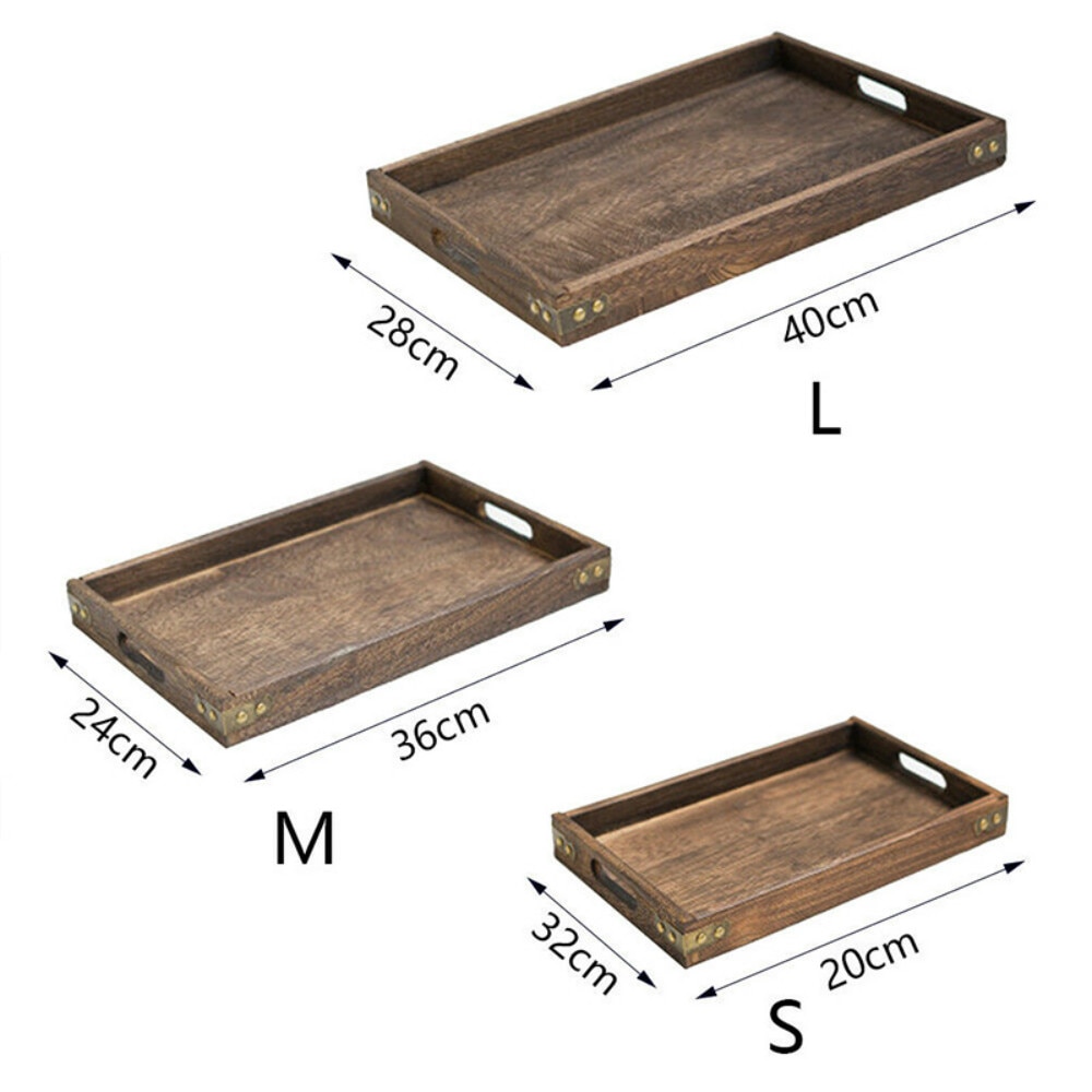 Wooden Tray with Handles Serving Tray Wooden Tray with Handles Serving Tray