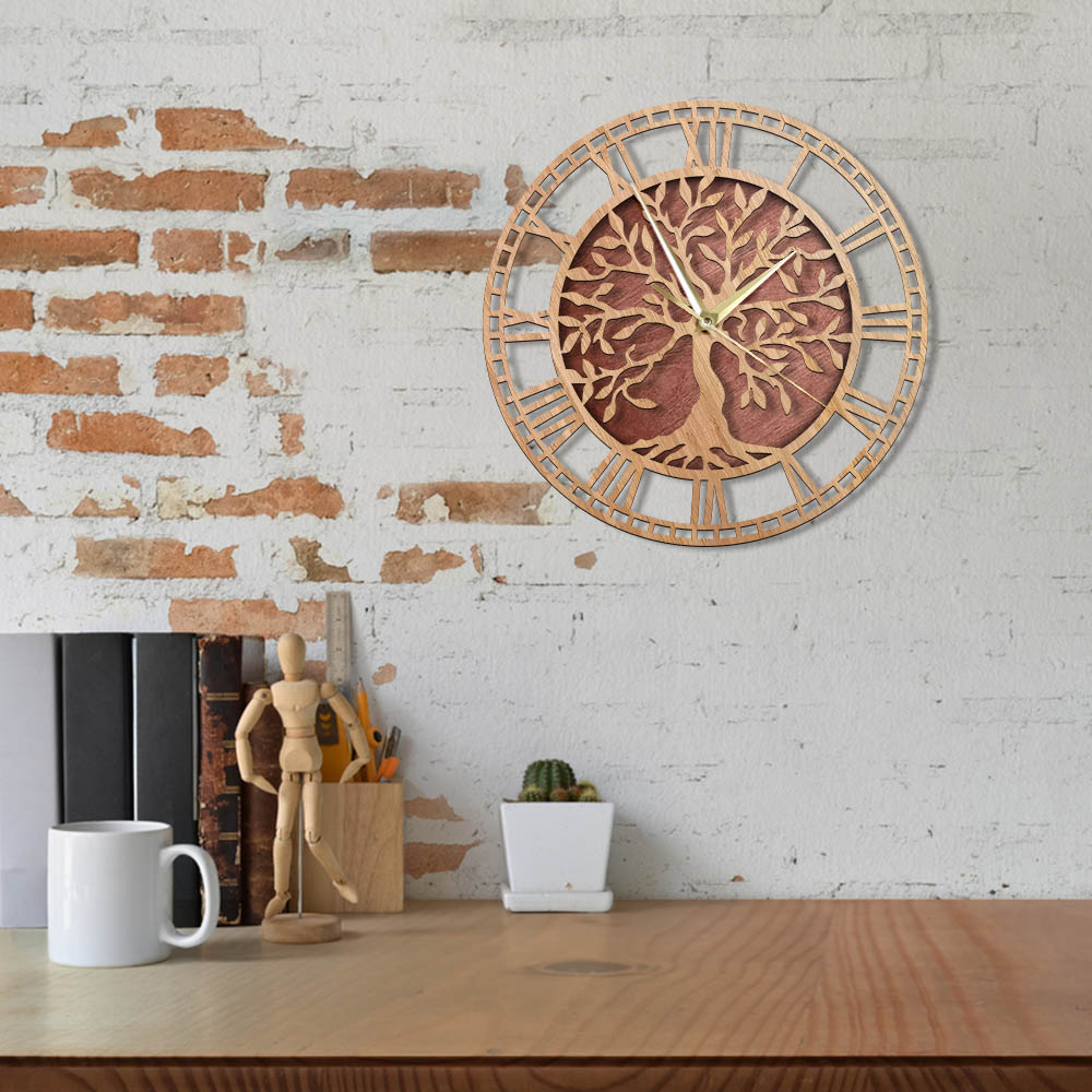 Wooden Tree of Life Clock Wooden Tree of Life Clock
